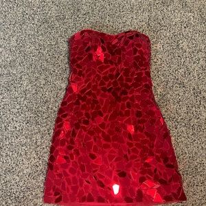 Sherri hill red homecoming dress
